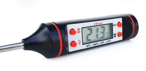 DIGITÁLNY KUCHYNSKÝ TEPLOMER NA MÄSO, VÍNO, LCD SONDA