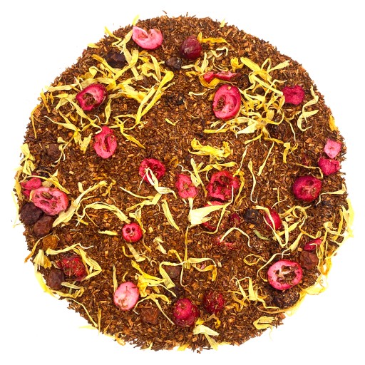 ROOIBOS CRANBERRY čaj 50g s brusnicami bez kofeínu, LAHODNÝ