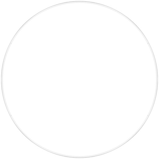 Kovová obručová základňa pre lapače snov, biela, 10 cm