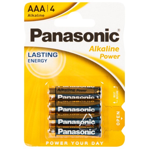 4 ks ALKALICKÁ BATÉRIA PANASONIC AAA R3