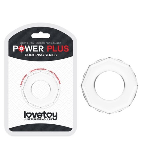 Erekčný krúžok Lovetoy POWER PLUS COCKRING, ktorý posilňuje erekciu