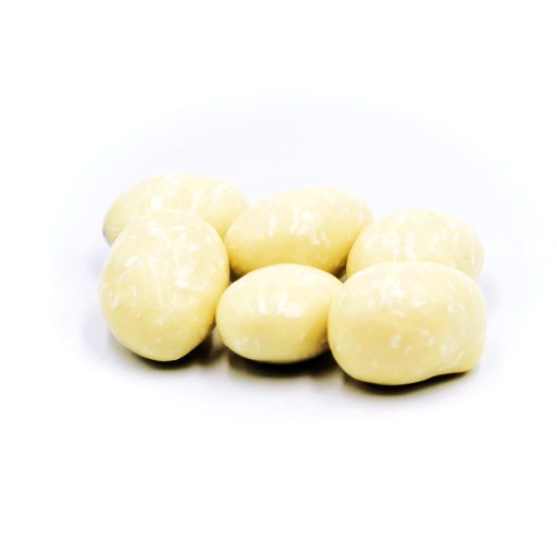 Mandle v bielej čokoláde s kokosom 250 g