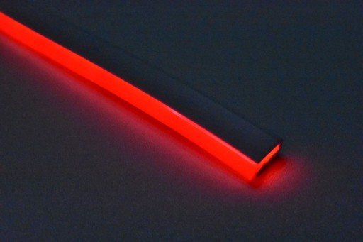 LED neónová červená flexibilná 12V FLEX 6x12 mm IP67