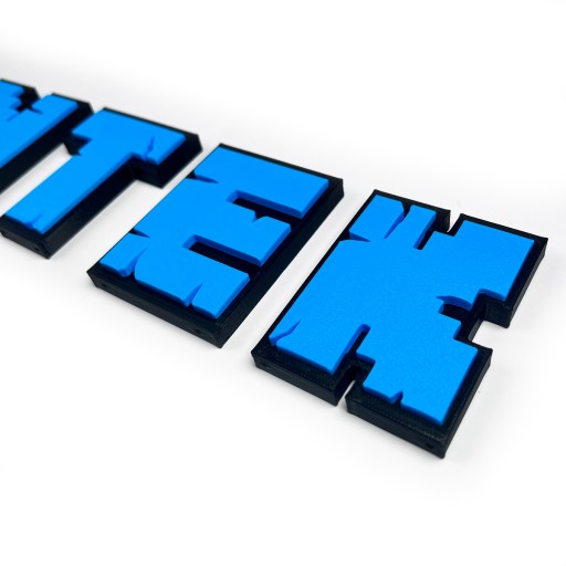 KAJAWIS písmená L dekorácie 3D písmená na stenu v štýle nálepiek MINECRAFT 1ks