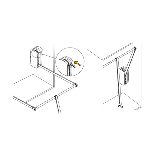 Dorazy pre pantograf SLING - sivé