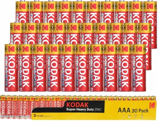 AAA BATÉRIE KODAK BATÉRIE S MALÝMI PRSTY R3 30 KS.
