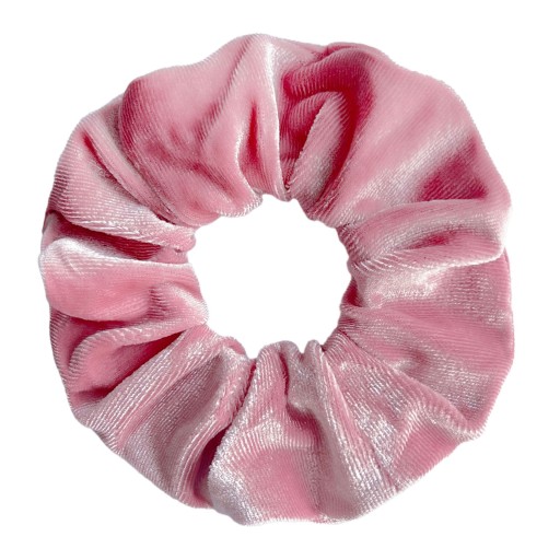 Ružová gumička do vlasov, velur scrunchie, velvet velvet scrunchie, veľ