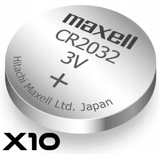 MAXELL CR2032 BATÉRIA 3V HOLOGRAM SADA 10ks