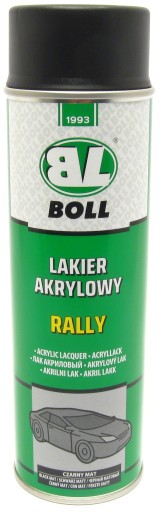 BOLL matný čierny lak 500ml rally rally - akryl
