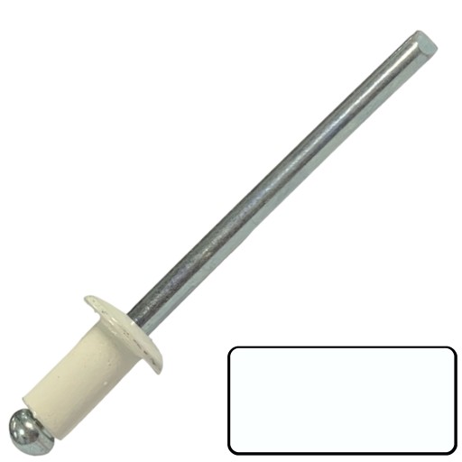 SLEPÉ NITY 4X8mm - FARBA RAL9016 - 100 KS