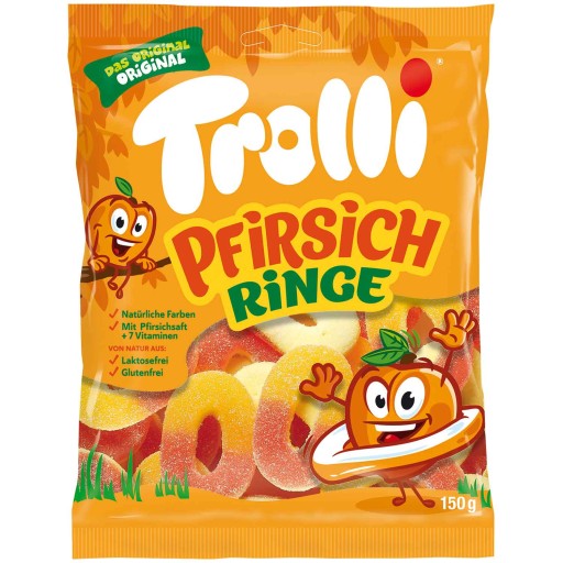 Trolli Pfirsich Ringe broskyňové vitamínové želé