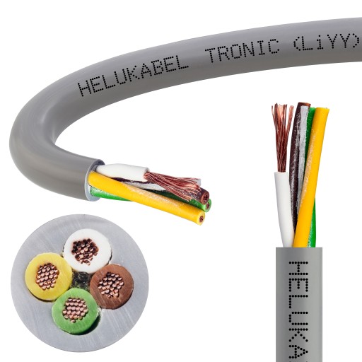TRONIC LIYY ovládací kábel kábel 4x0,5mm2 500V odolný voči oleju HELUKABEL