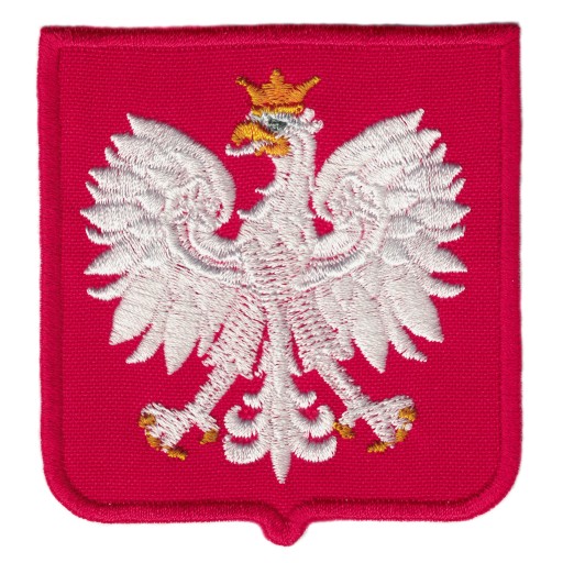 Termoadhezívna vyšívacia nášivka EMBLÉM POĽSKA