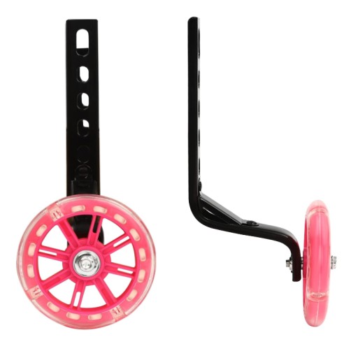Oporné kolieska pre bicykel na učenie sa jazdy, univerzálne, nastaviteľné, LED