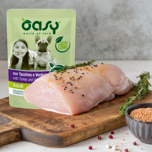 Oasy Strips Adult morčacie krmivo pre psov 100g