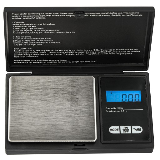 Elektronická váha na šperky LCD 200/0,01g, vrecková digitálna, presná