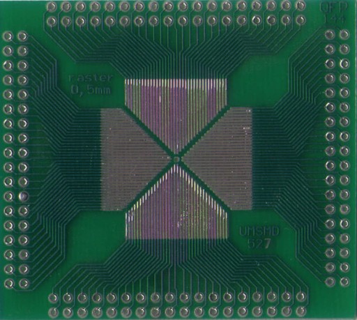 UMSMD527 Doska pre systémy TQFP44...QFP144 63x56mm