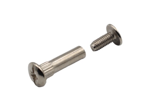 SKRUTKOVÝ NÁBYTOKOVÝ KONEKTOR PRE KOLESÁ FI 8 M6 30-40MM SADA 20 KS.