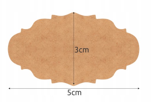 Samolepiace nálepky na koreničky 50x30mm 300 ks