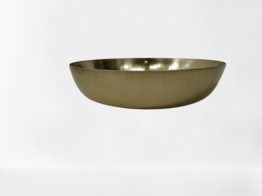 Kovová miska, 14 cm, zlatá