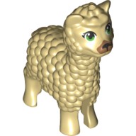 LEGO 65405pb02 LAMA ALPACA BÉŽOVÁ ALPAKA NOVINKA (2g)