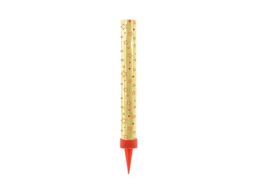 Tortové fontány zlaté 12cm (1 balenie / 12 ks) Party Deco tortová fontána