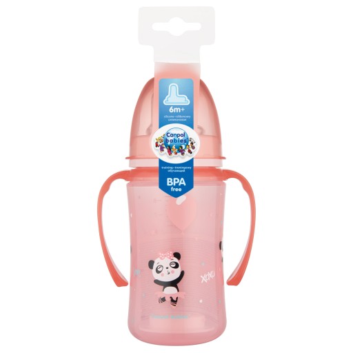 CANPOL TRÉNINGOVÝ HRNEK SILIKÓNOVÝ 35/208 240ML