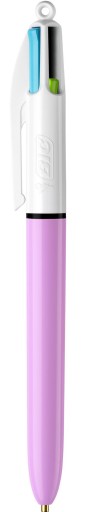 Výsuvné guľôčkové pero, 4 farby, 0,4 mm BIC náplne