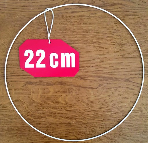 Prsteň lapač snov BIELY 22 cm