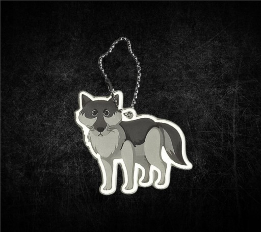 REFLEXNÝ PRÍvesok GADGET KĽÚČENKA S REŤAZKOU REFLEXNÝ PRÍvesok WOLF