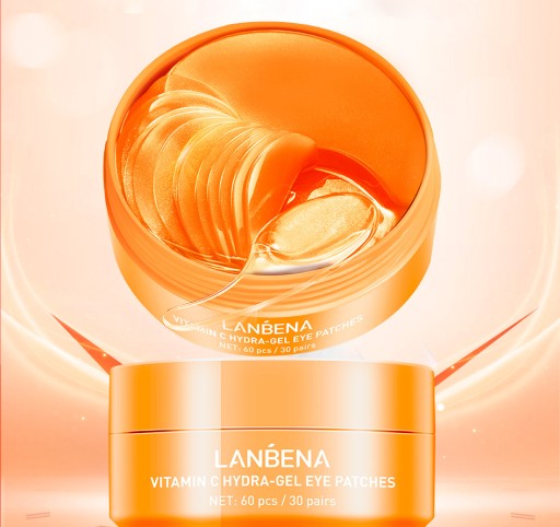 Lanbena hydratačný gél maska vločky POD OČI VITAMÍN C 60 ks