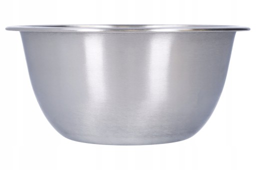 Veľká kuchynská KOVOVÁ MISKA z nerezu, 20 cm, na šalátové cesto