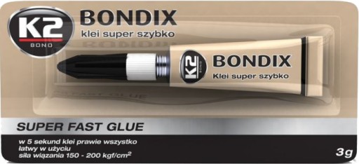 K2 BONDIX SUPER FAST Rýchloschnúce lepidlo 3g B1000