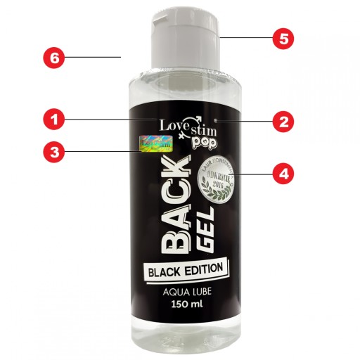 PERFEKTNÝ ANÁLNY GÉL na chrbát Gél na chrbát 150ml BLACK EDITION