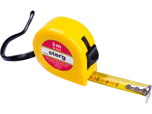 DREL MEASURE MERANIE VALCOVANÁ OCELOVÁ PÁSKA 3m/16mm