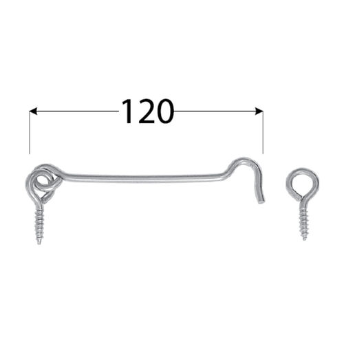 HÁČEK ZAPRACOVANÝ DO DVERÍ KRABICE, 12 cm