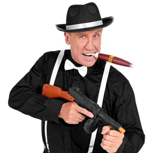 UMELÁ RETRO CIGARA S NÁÚSTKOM, GANGSTER 20. ROKOV