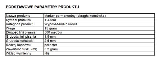 PERMANENTNÝ ZNAČOVAČ okrúhly ČIERNA 090 TOMA