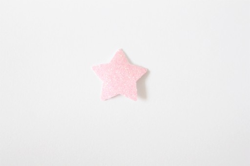 Nažehľovacia aplikácia ružová fluo 15x15mm 10 ks