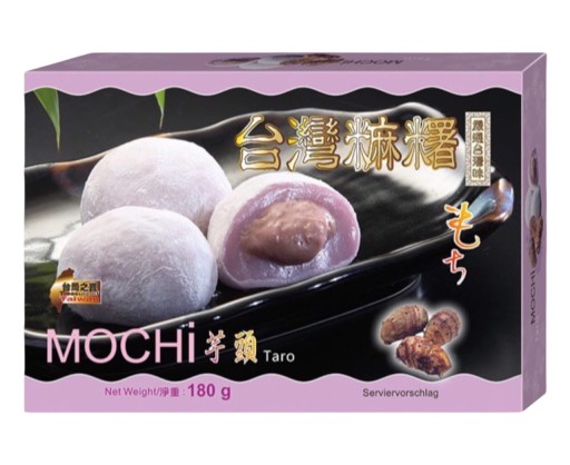 Mochi ryžové sušienky guľôčky Taro ázijská pochúťka 180g Awon