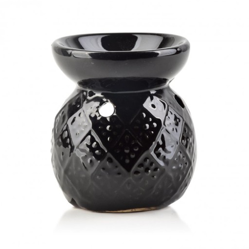 Horák na vonný olej, keramika, Isaia Black 6,4xv7,5cm, Mondex