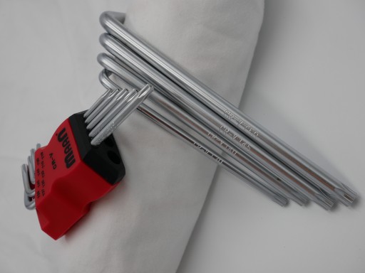 TORX PROFI imbusové kľúče, sada 9 prvkov