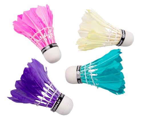 DONNAY Pérové košíky pre BADMINTON - 5 ks