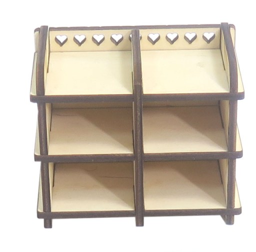 MINIATURA POLIČOVÁ POLICA PRELIŽKA 70x82x47mm DQ13