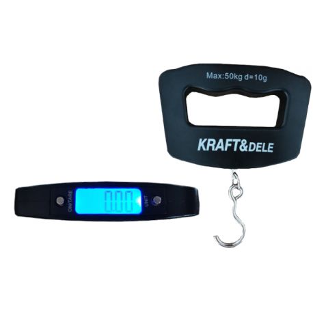 Váha na batožinu s háčikom Závesné LED batérie Kraft&Dele KD11416 max 50 KG