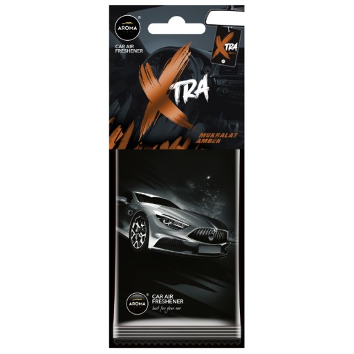 VÔŇA DO AUTA AROMA AUTOCELULÓZOVÁ X-TRA KARTA MUKHALAT AMBER OSVIEŽOVAČ