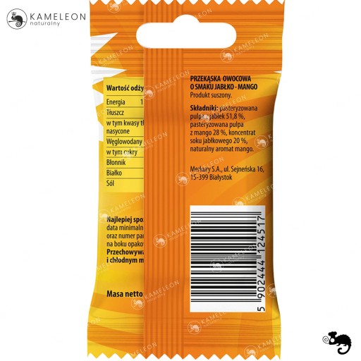 Ovocný snack jablko-malina-čierny pór. KRÁLIČEK