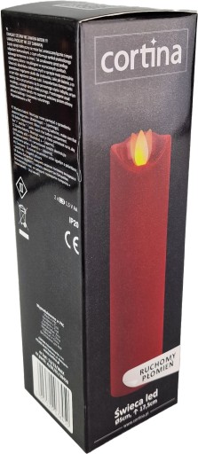 LED SVIEČKOVÁ VLOŽKA DO SVIEČKY SVIEČKA S POHYBNÝM PLAMEŇOM SVIEČKA NA BATÉRIU 17CM