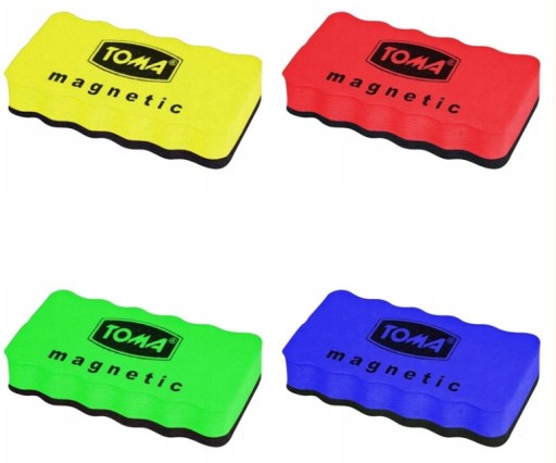 Magnetická hubka na nasucho stierateľné dosky TOMA, mix farieb