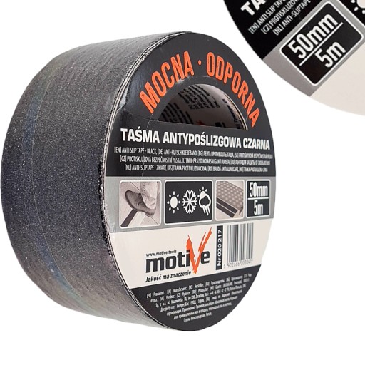 PROTIŠMYKOVÁ PÁSKA NA SCHODY ČIERNA 50 mm x 5 m MOTÍV